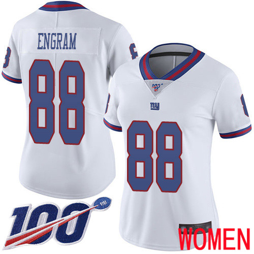 Women New York Giants #88 Evan Engram Limited White Rush Vapor Untouchable 100th Season Football NFL Jersey->new york giants->NFL Jersey